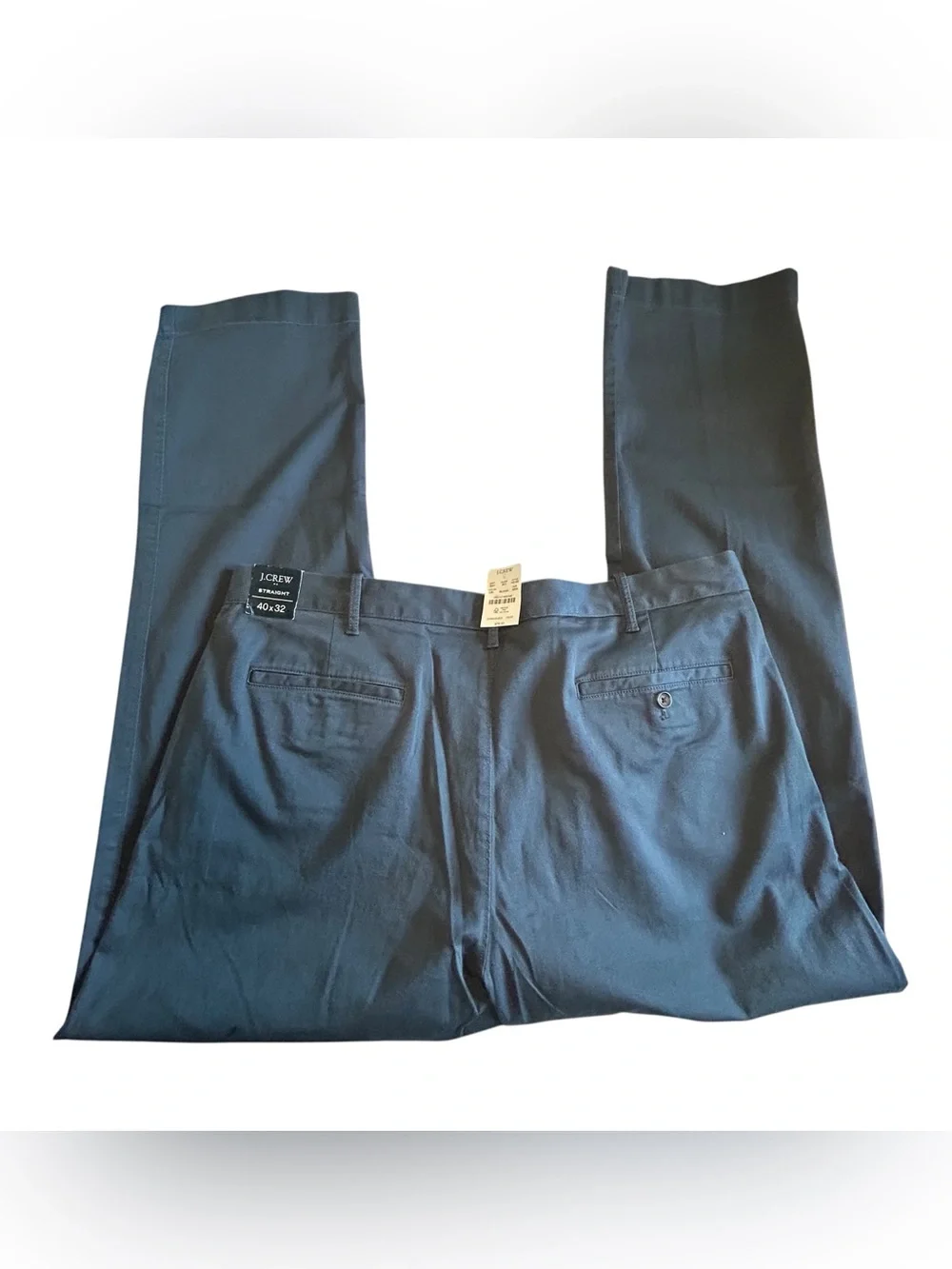 J. Crew Men's blue gray Flat-Front Chinos size 40x32